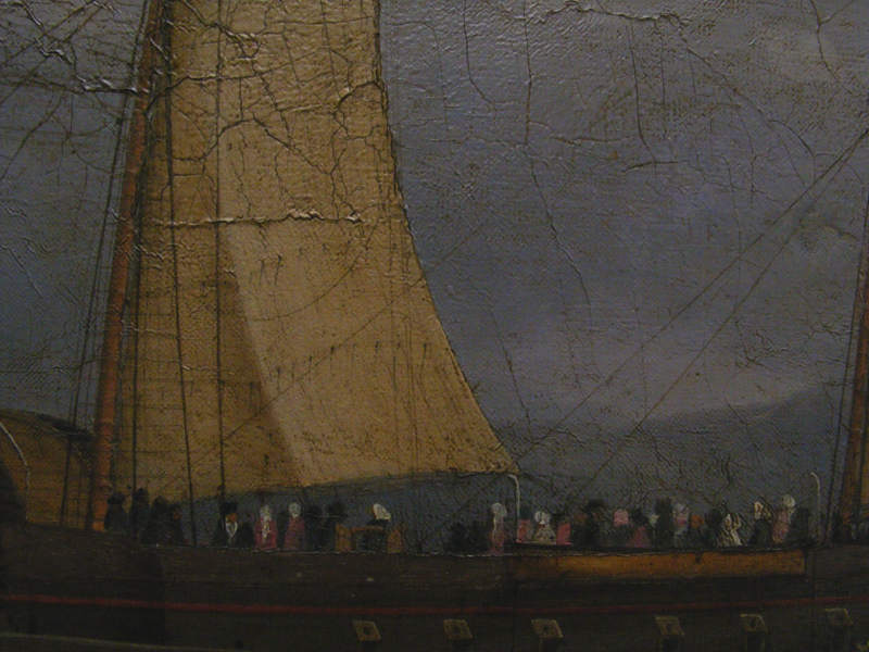 Sail and passangers before conservation